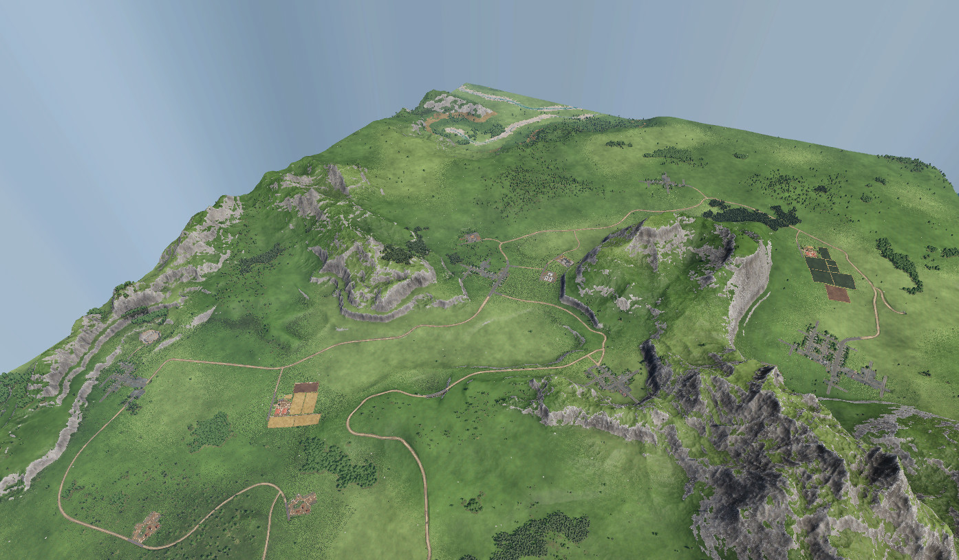 Mountainous Map, 1850 start