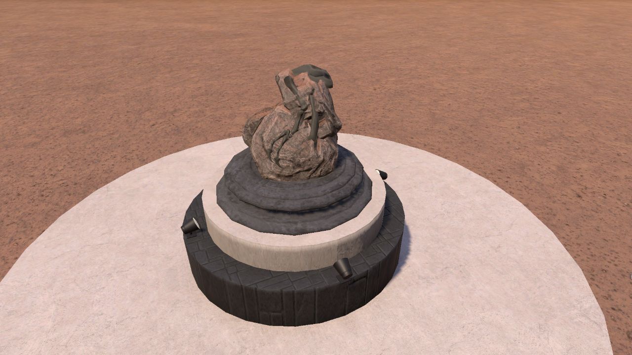 Fossil Arm Statue