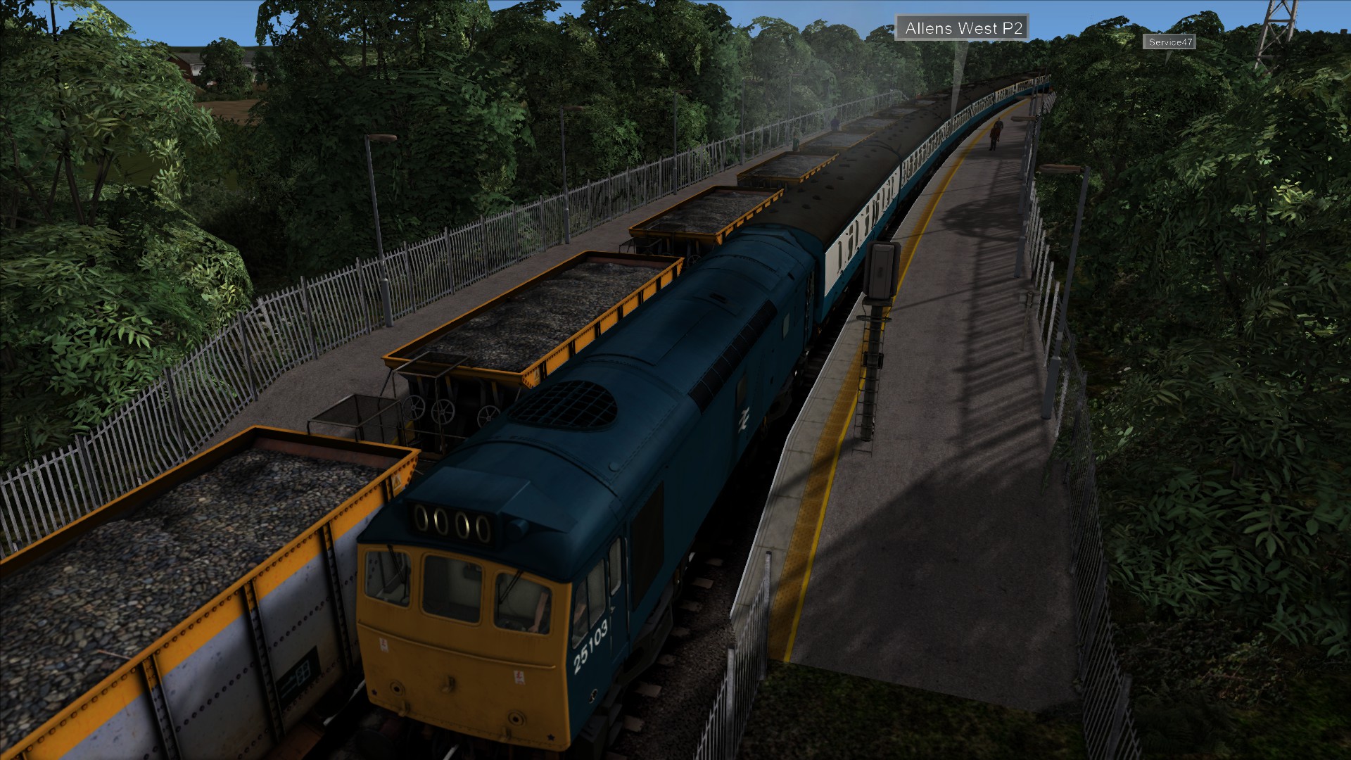 ( Revised ) Picnic Train Class 25103 with 8 Passenger cars Newcastle to Middlesbrough Special Service