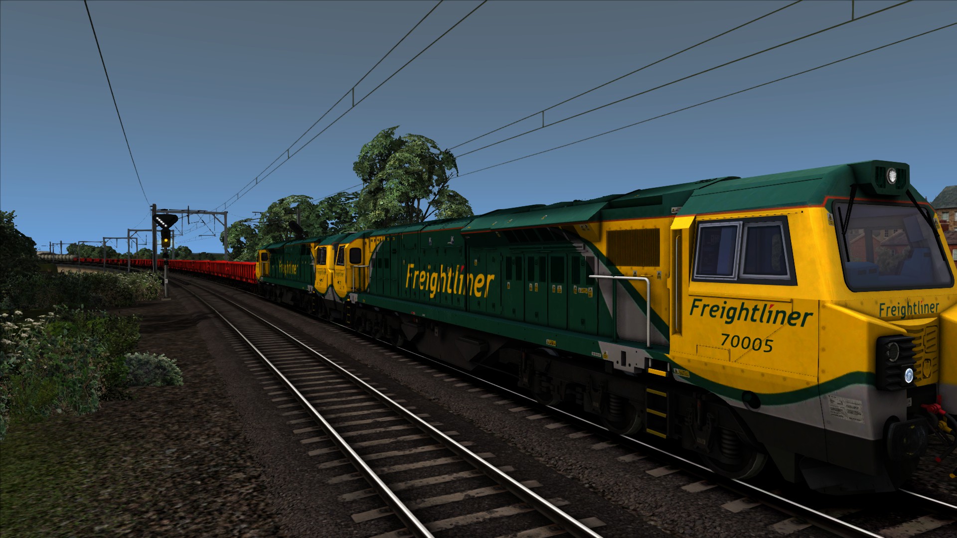 ( Revised ) Class 70 Double Set 005 and 029 Freight Train Newcastle to York Service