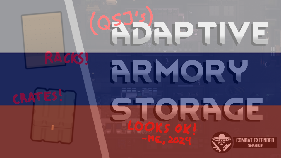 QSJ's Adaptive Armory Storage - на Русском языке mod preview for RimWorld