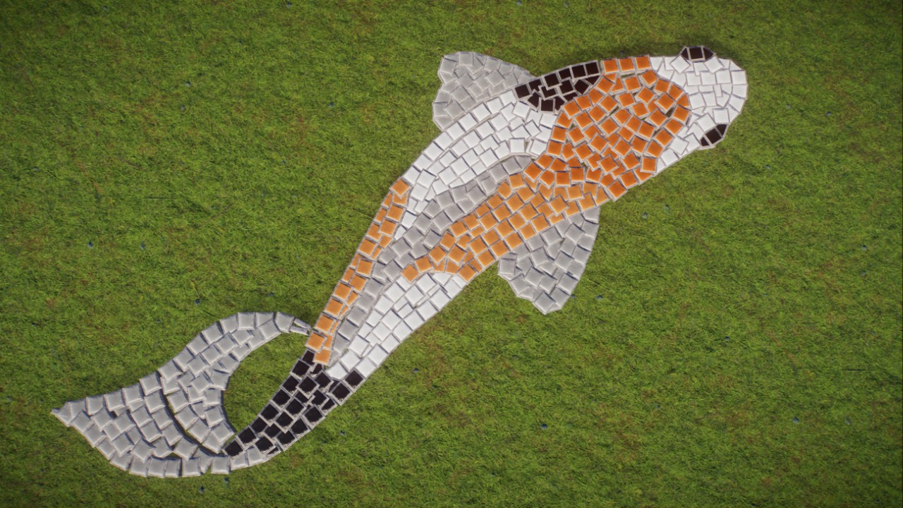 Koi fish mural