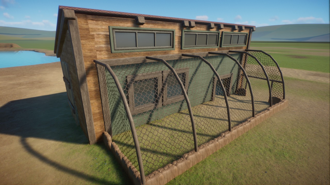 Small shelter building
