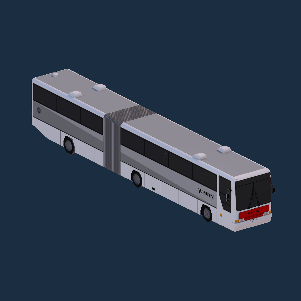 Western Scottish Plaxton Interurban Artic
