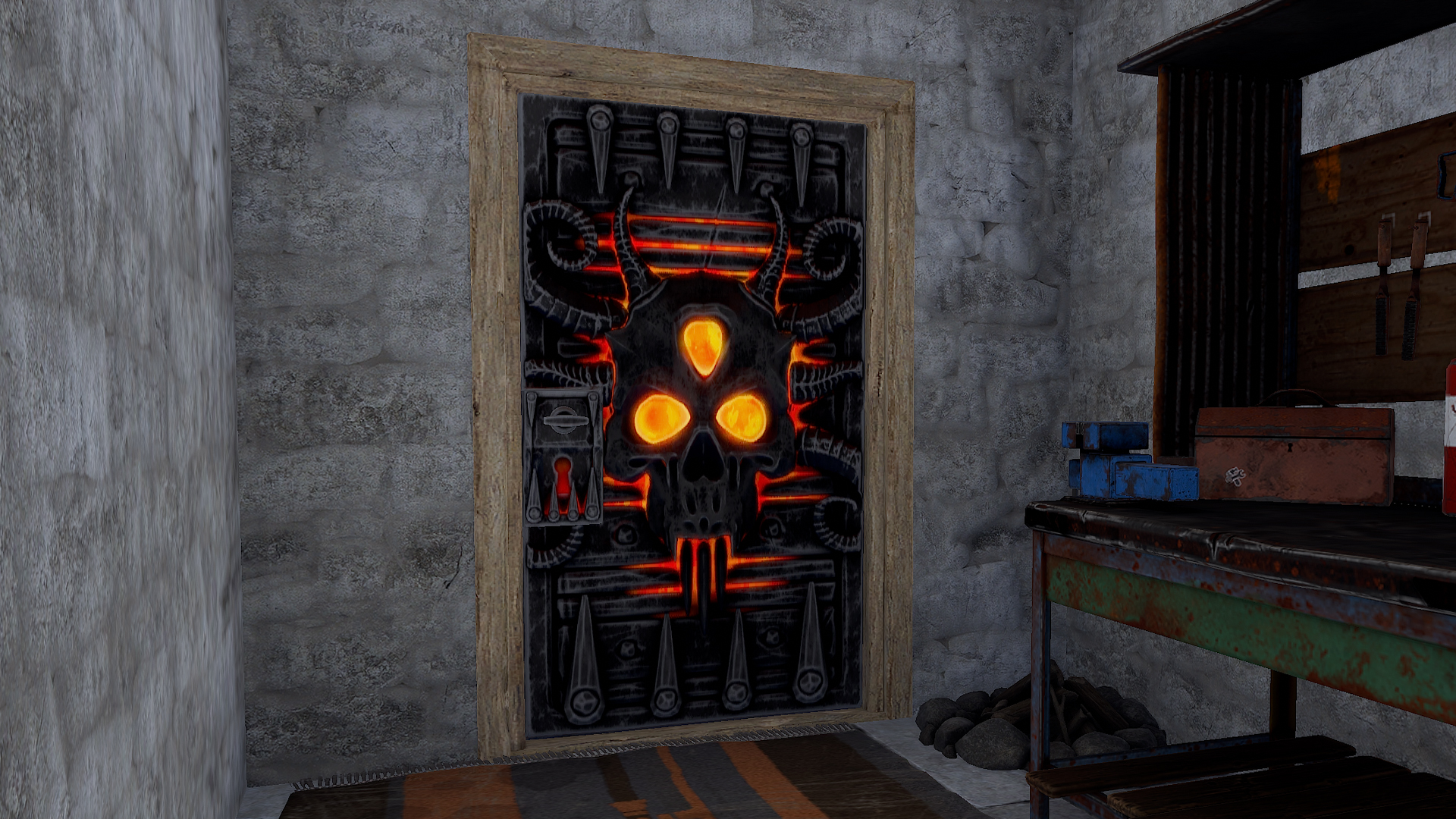 The Fiend Metal Door