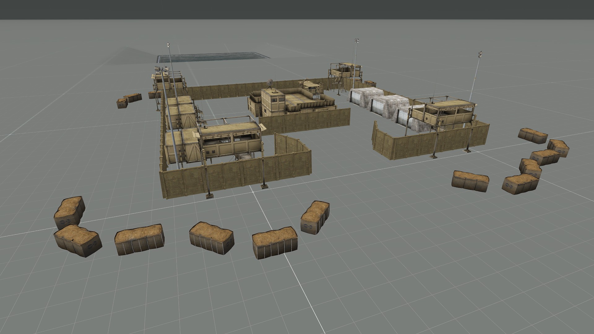 Small Military Base - Desert