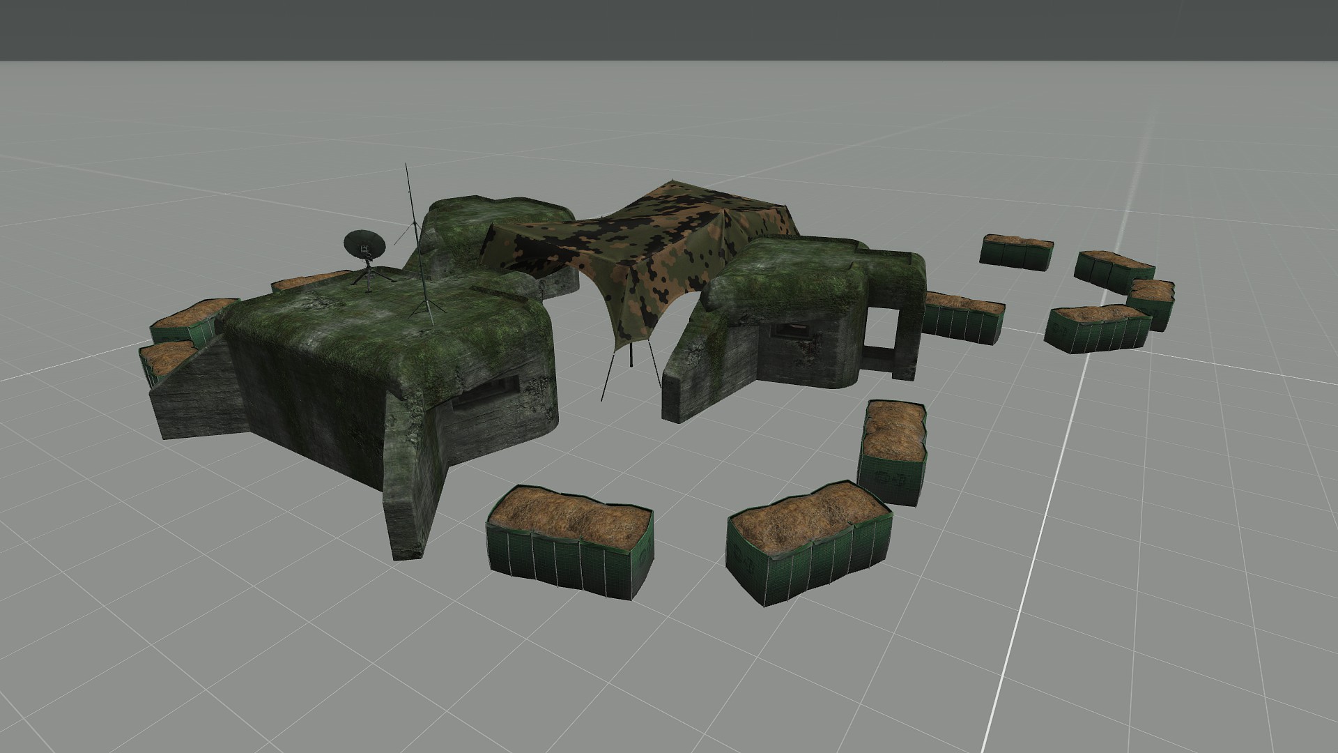 Small Bunker Outpost - Woodland