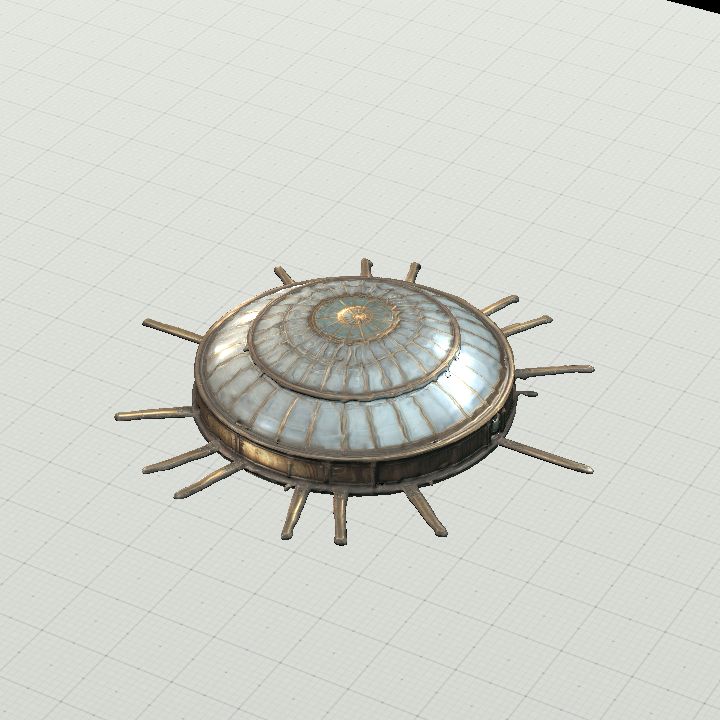 Dome - Bronze and Glass w/ Spikes