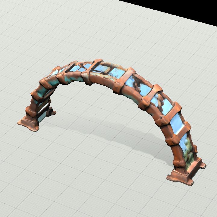 Arch w/ Bronze and Turquoise