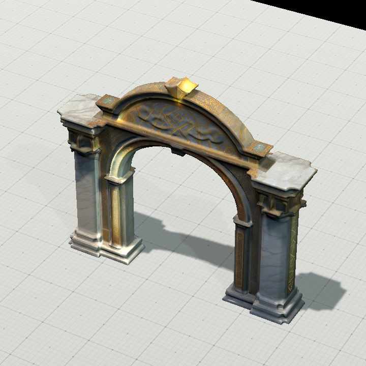 Arch w/ Gold and Marble 2