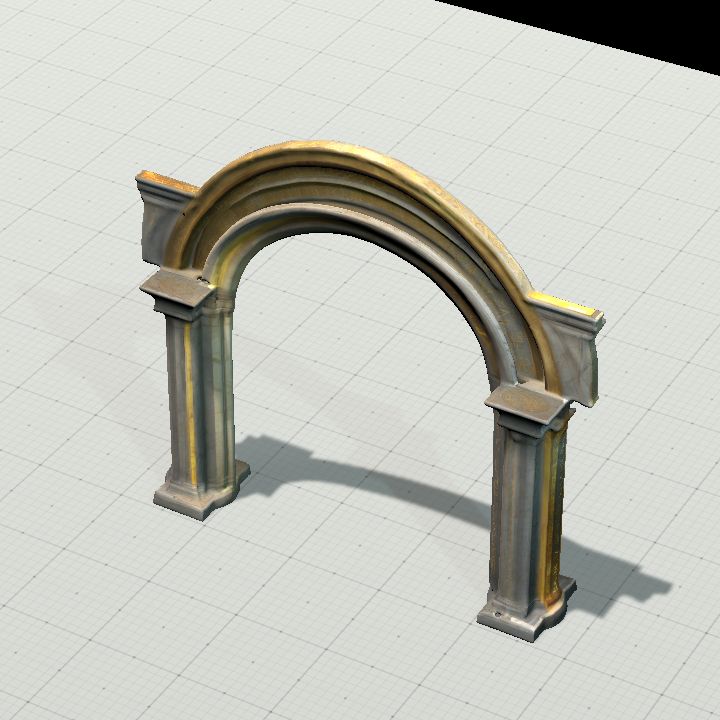 Arch w/ Gold and Marble 1