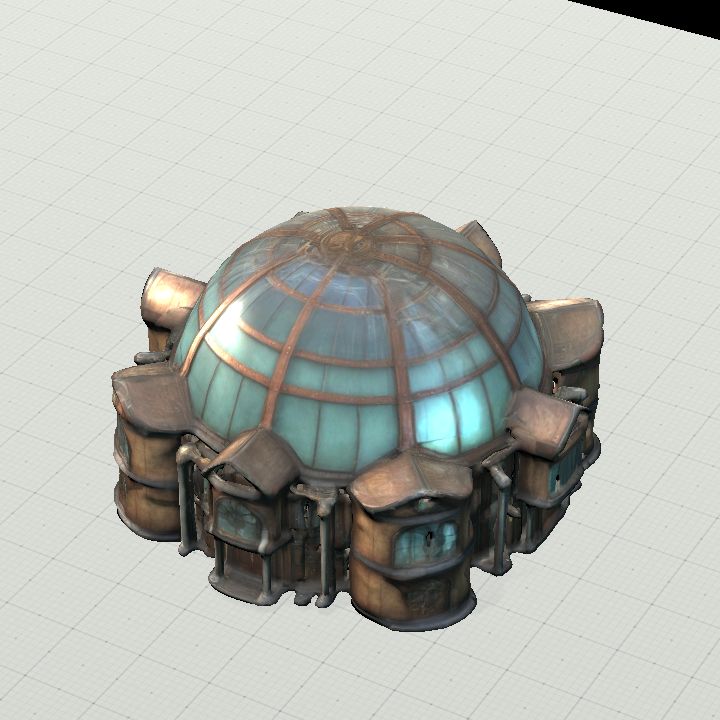 Dome Building - Bronze w/ Glass 1