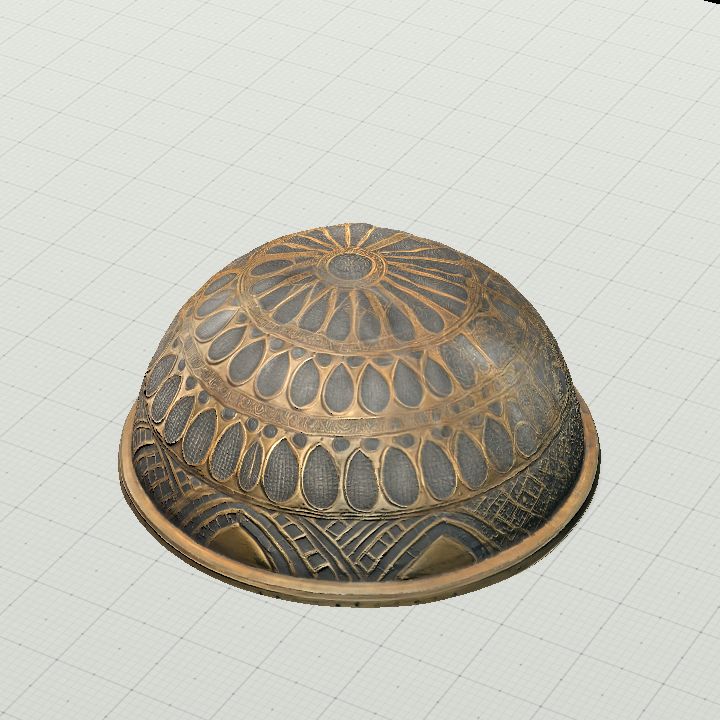 Dome - Bronze with Teardrop Pattern