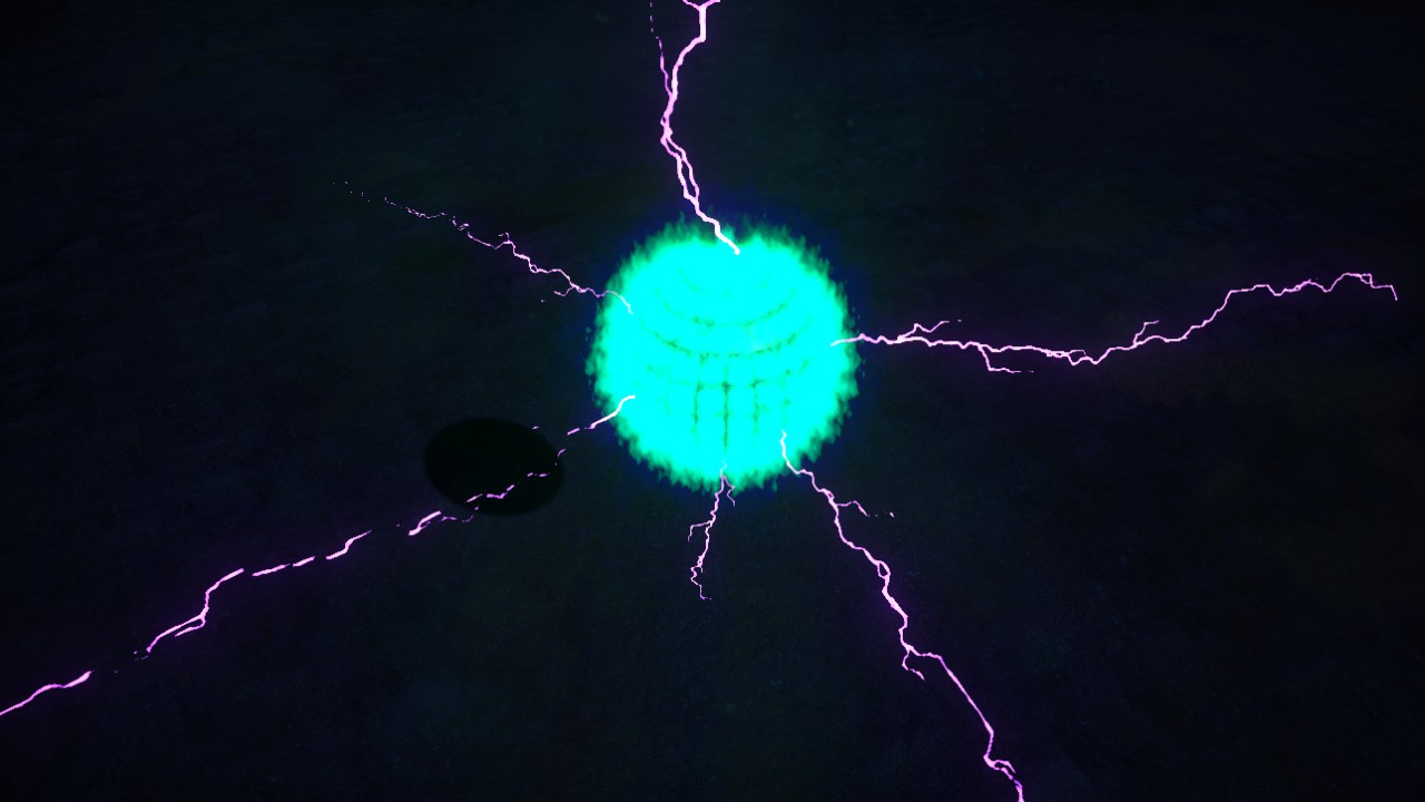 SUN + LIGHTNING ( BLUE )