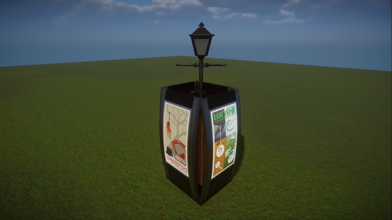 Modern information board preview