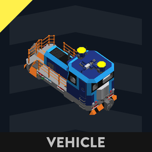 Small Diesel-Steam Locomotive (Backward)