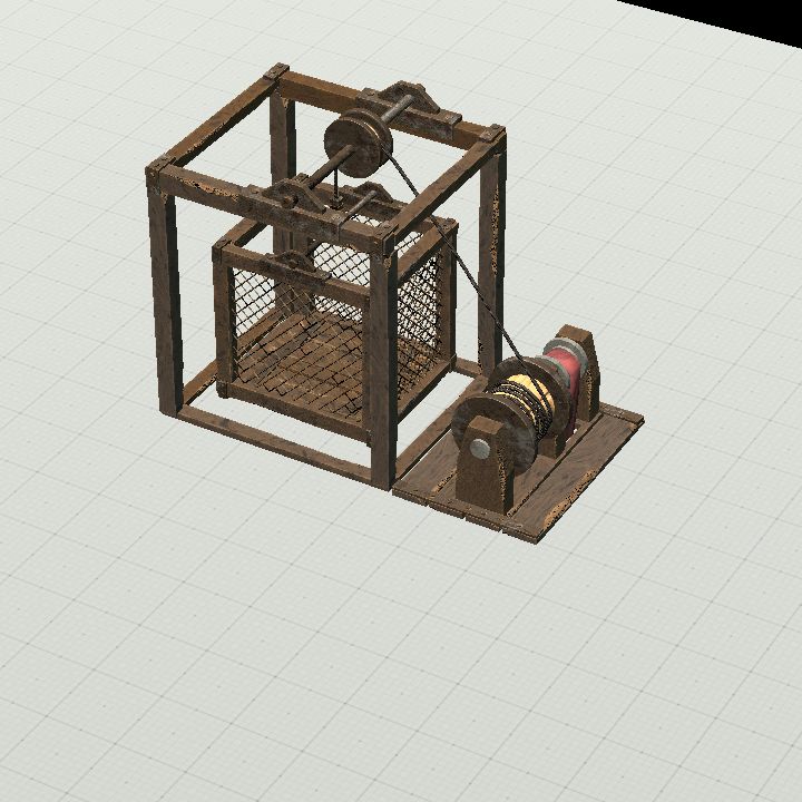 Mining Elevator Down Shaft