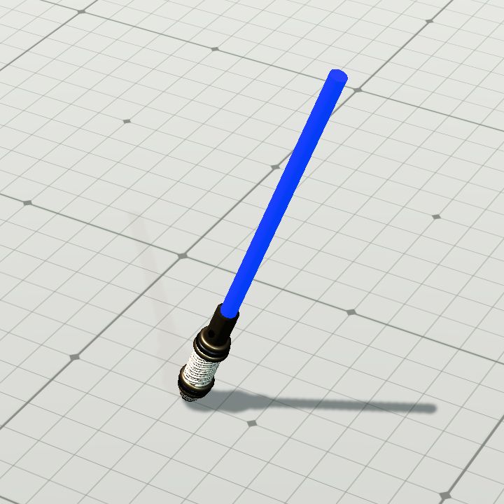 Light sword angle 1 d blue