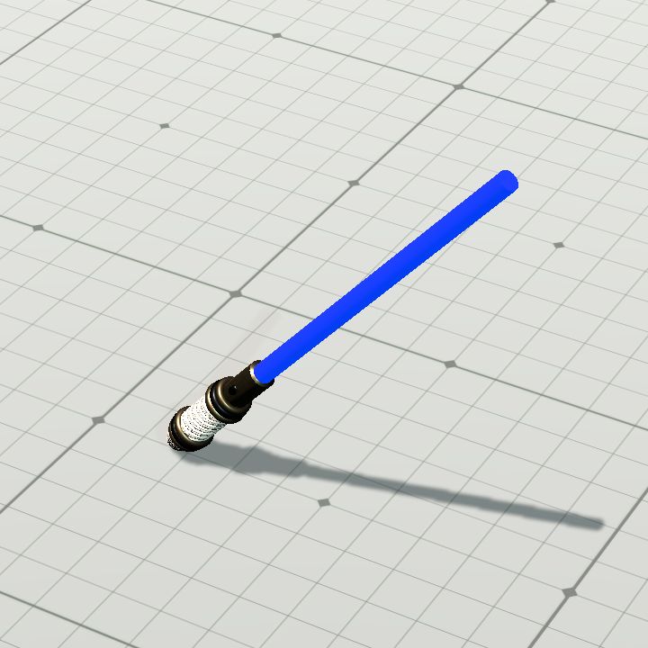 Light sword angle 2 d blue