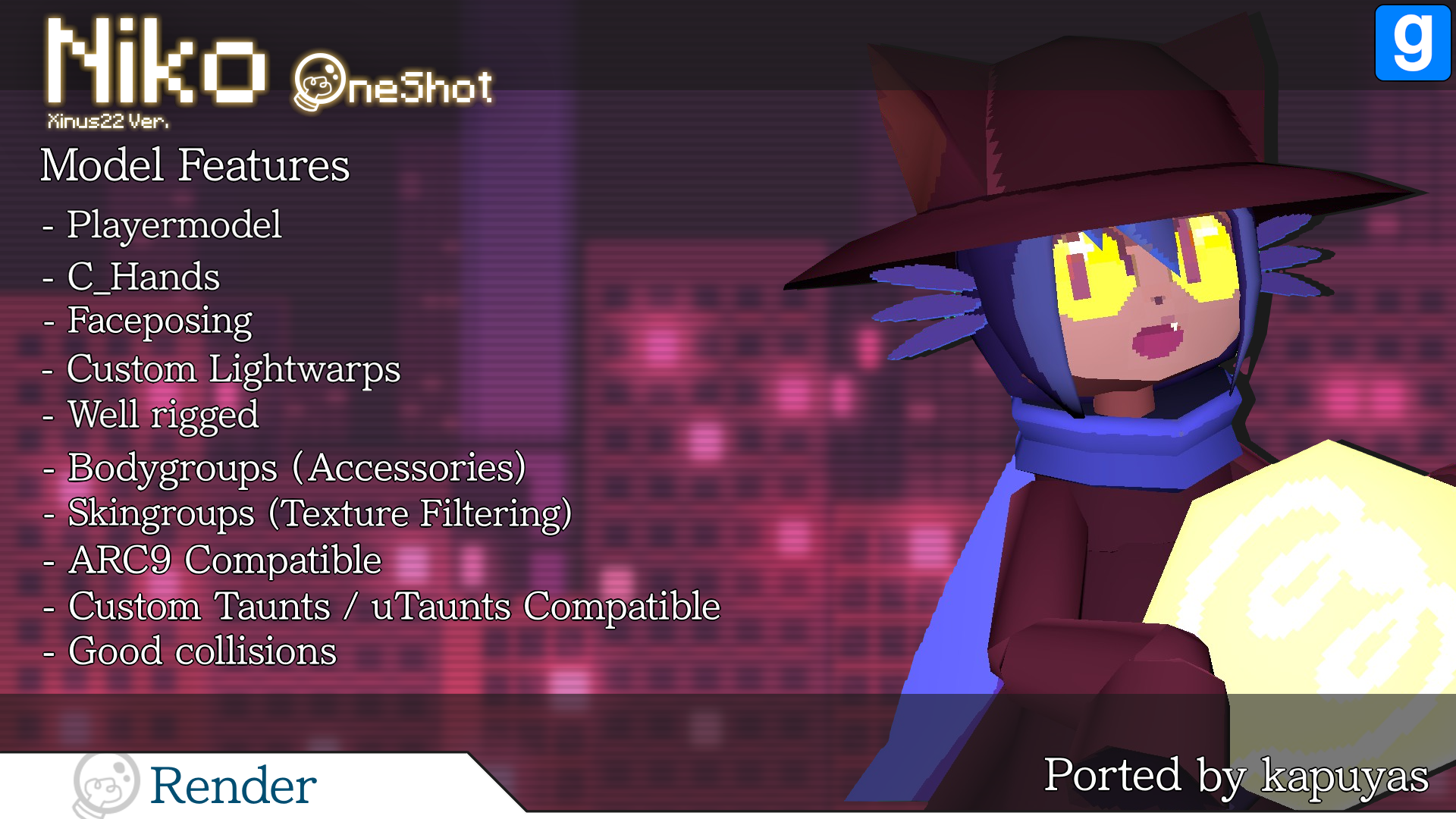 Steam Workshop::[OneShot] xinus22 - Niko (PM/RAG)