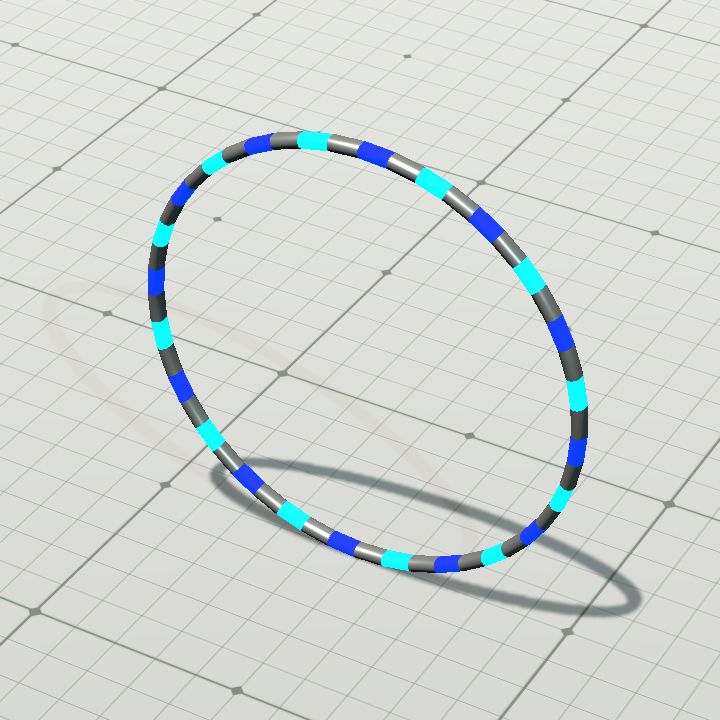 Rotating rings - metallic 2x