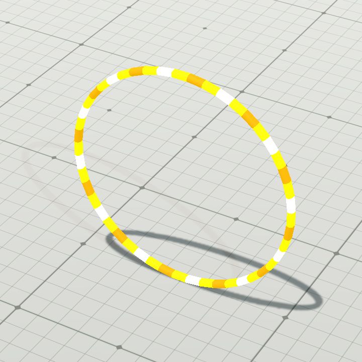 Rotating rings - yellow 1x