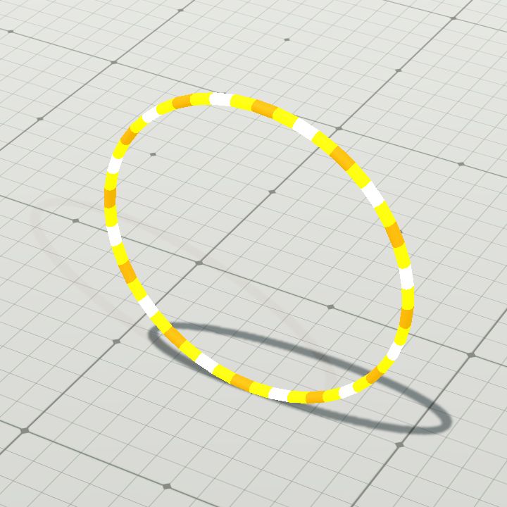 Rotating rings - yellow 2x