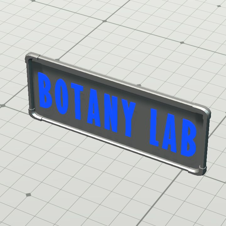 Signs - botany lab