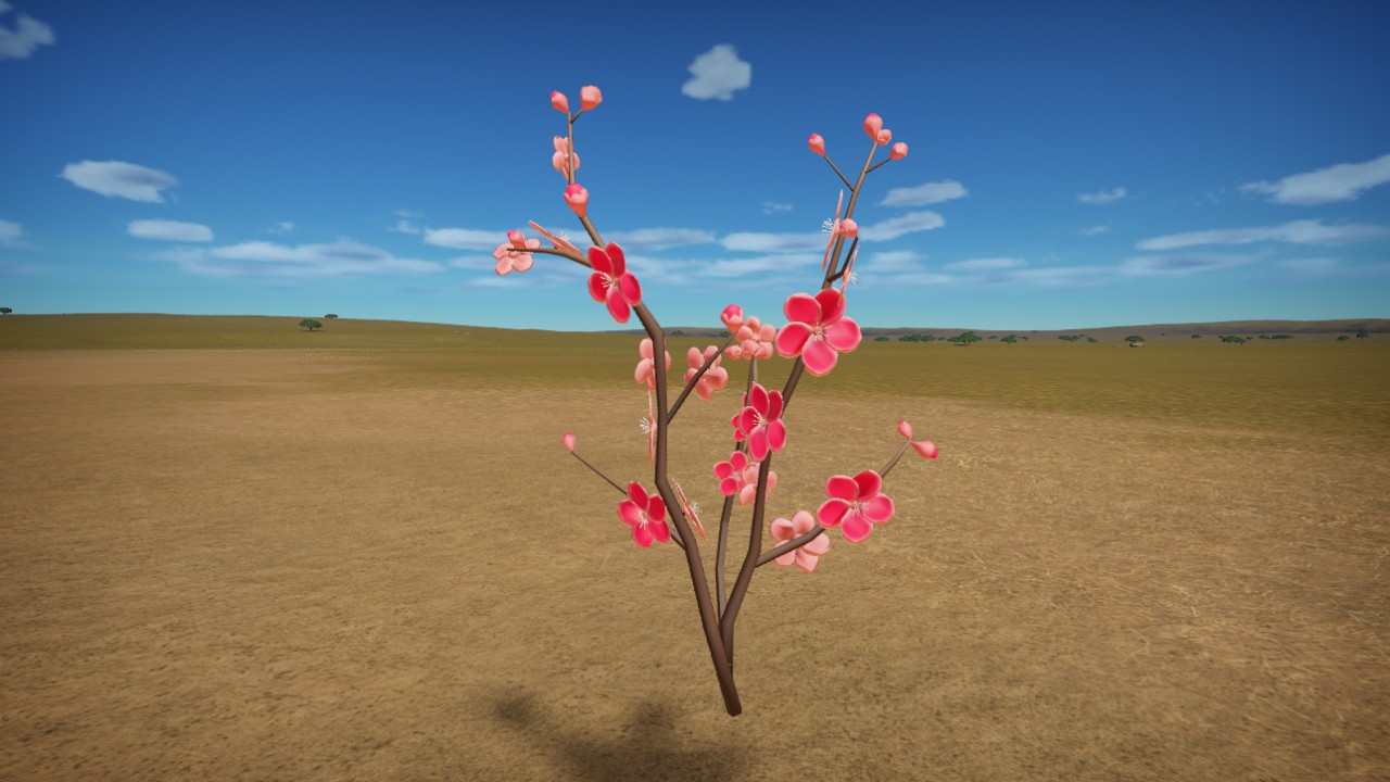 Plum Blossoms Small Red