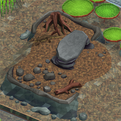 RickReptile beach tank with scenery