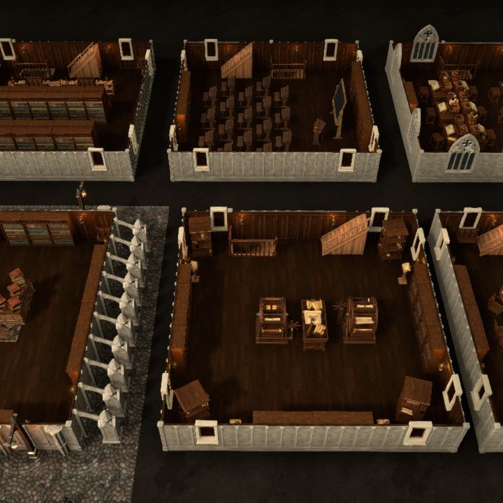 Clocktower, library labelled