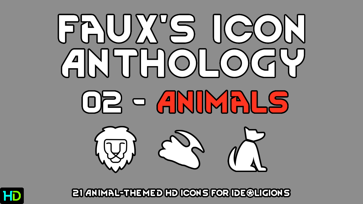 Faux's Icon Anthology 02 - Animals - 1.5 Fork