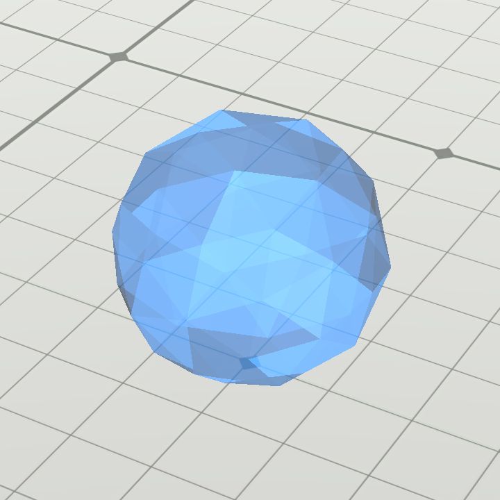 Crystal floating blue