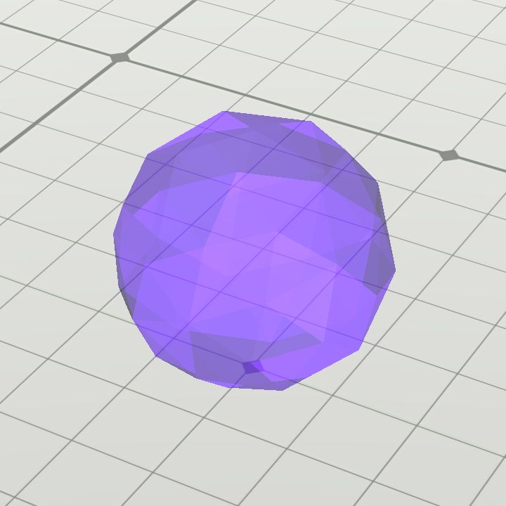 Crystal floating indigo
