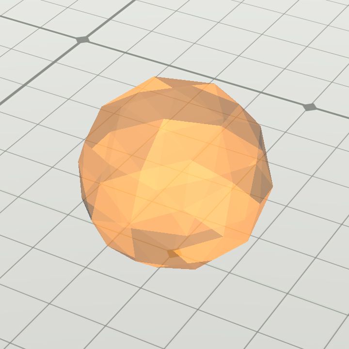 Crystal floating orange