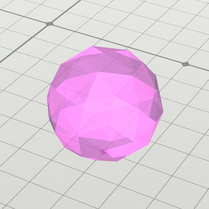 Crystal floating violet