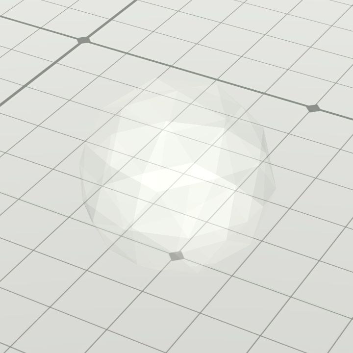 Crystal floating white
