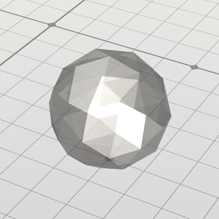 Crystal floating - simple spin