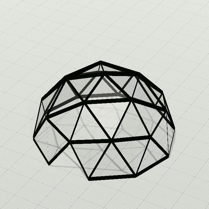 Glass greenhouse dome (with entrance)