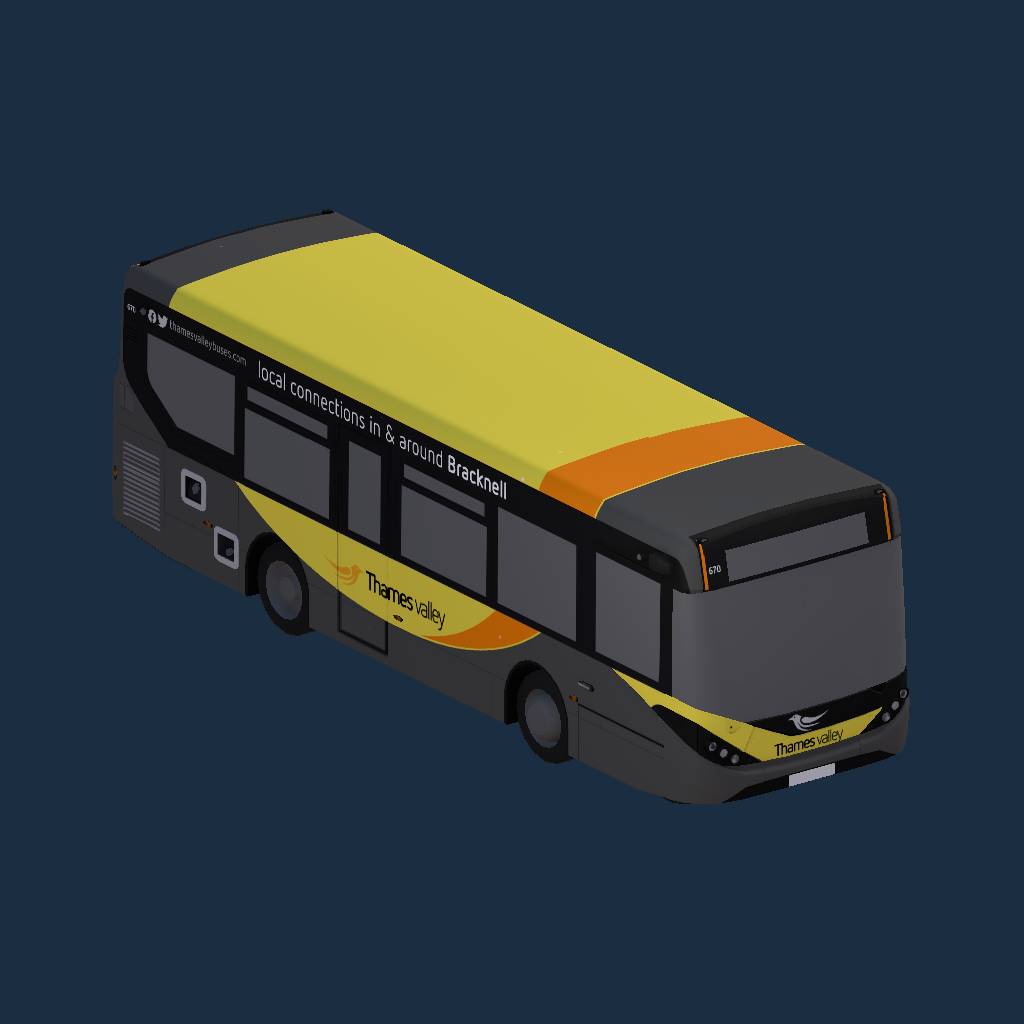 Thames Valley Buses 670 YX67 UYM Bracknell Livery