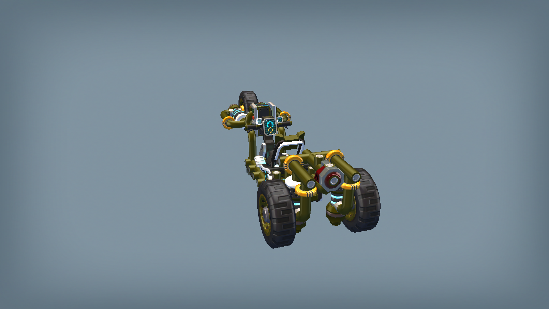 1-seat tricycle motorcycle for low physics settings