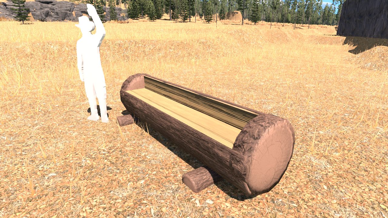log bench