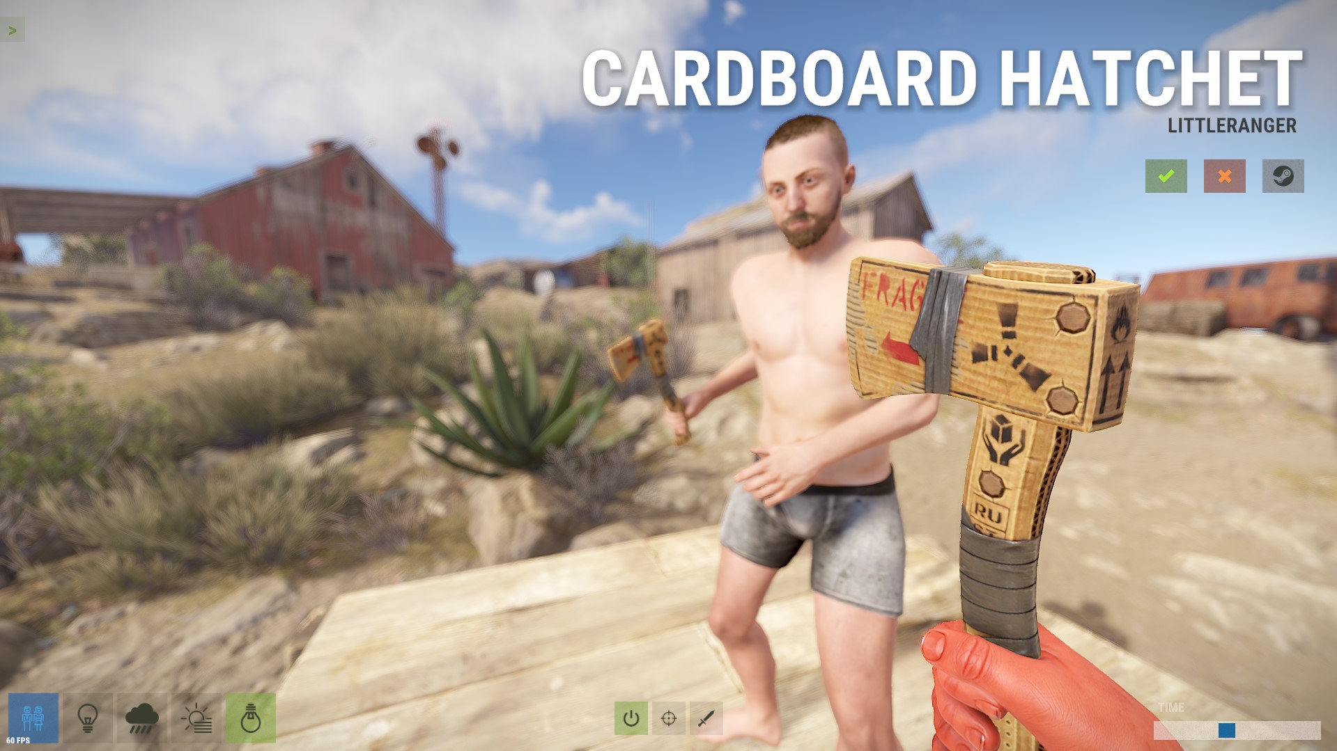 Cardboard Hatchet