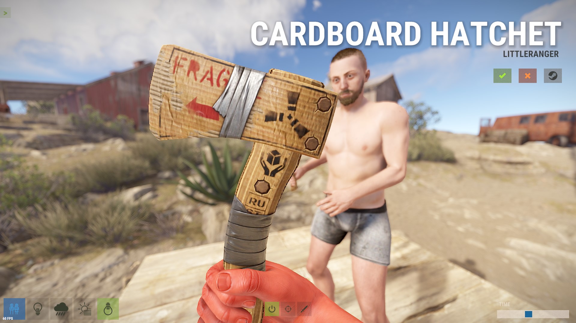 Cardboard Hatchet