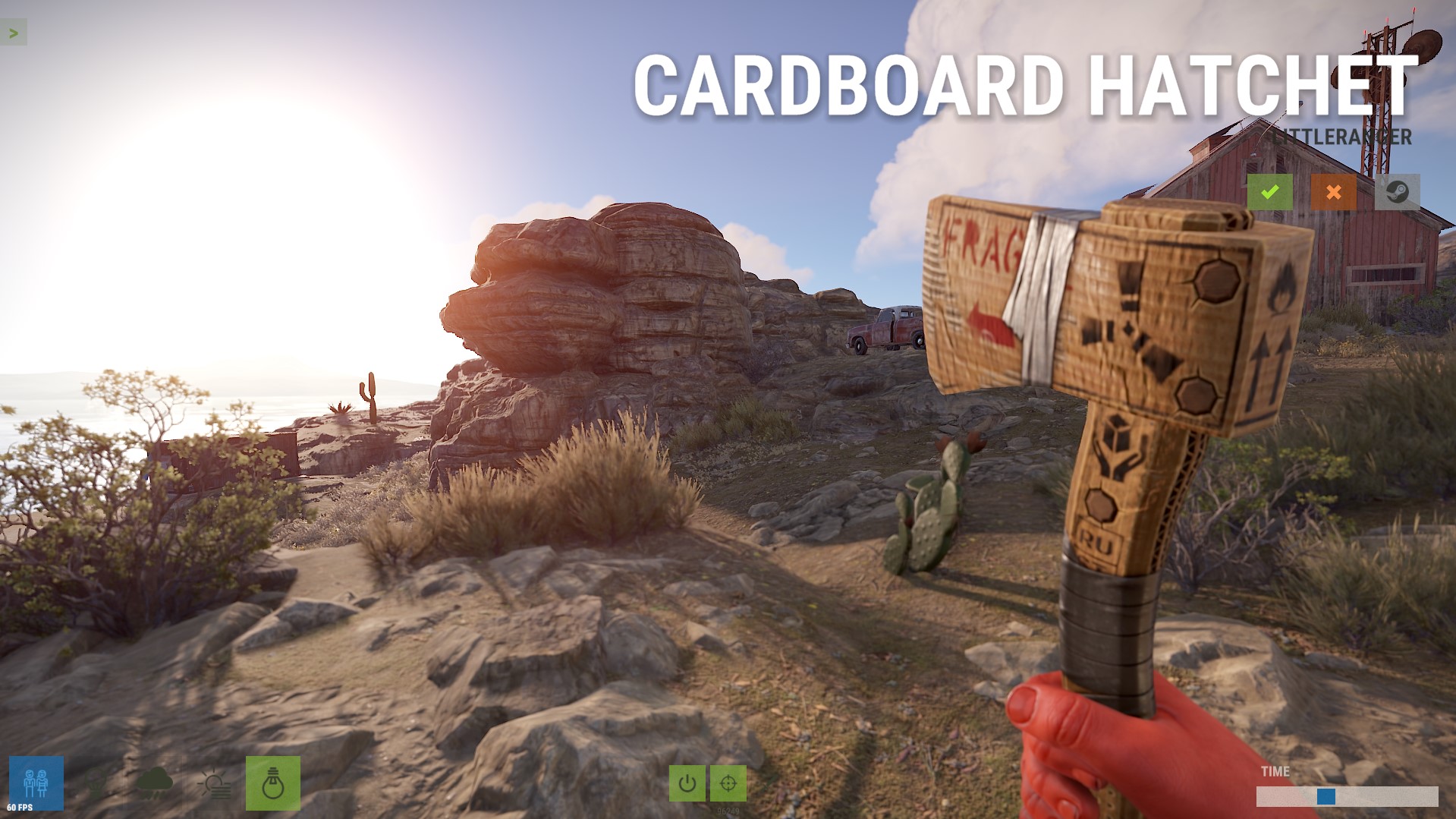 Cardboard Hatchet