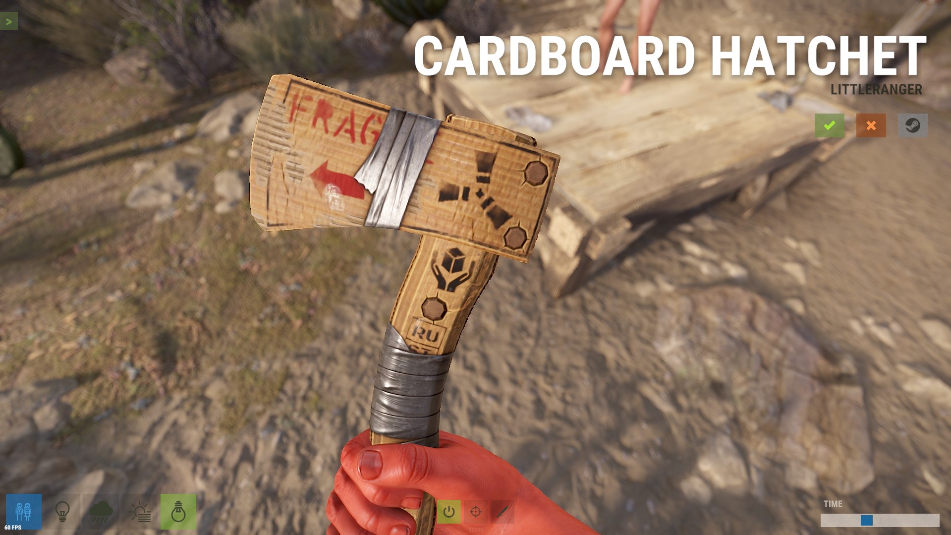 Cardboard Hatchet