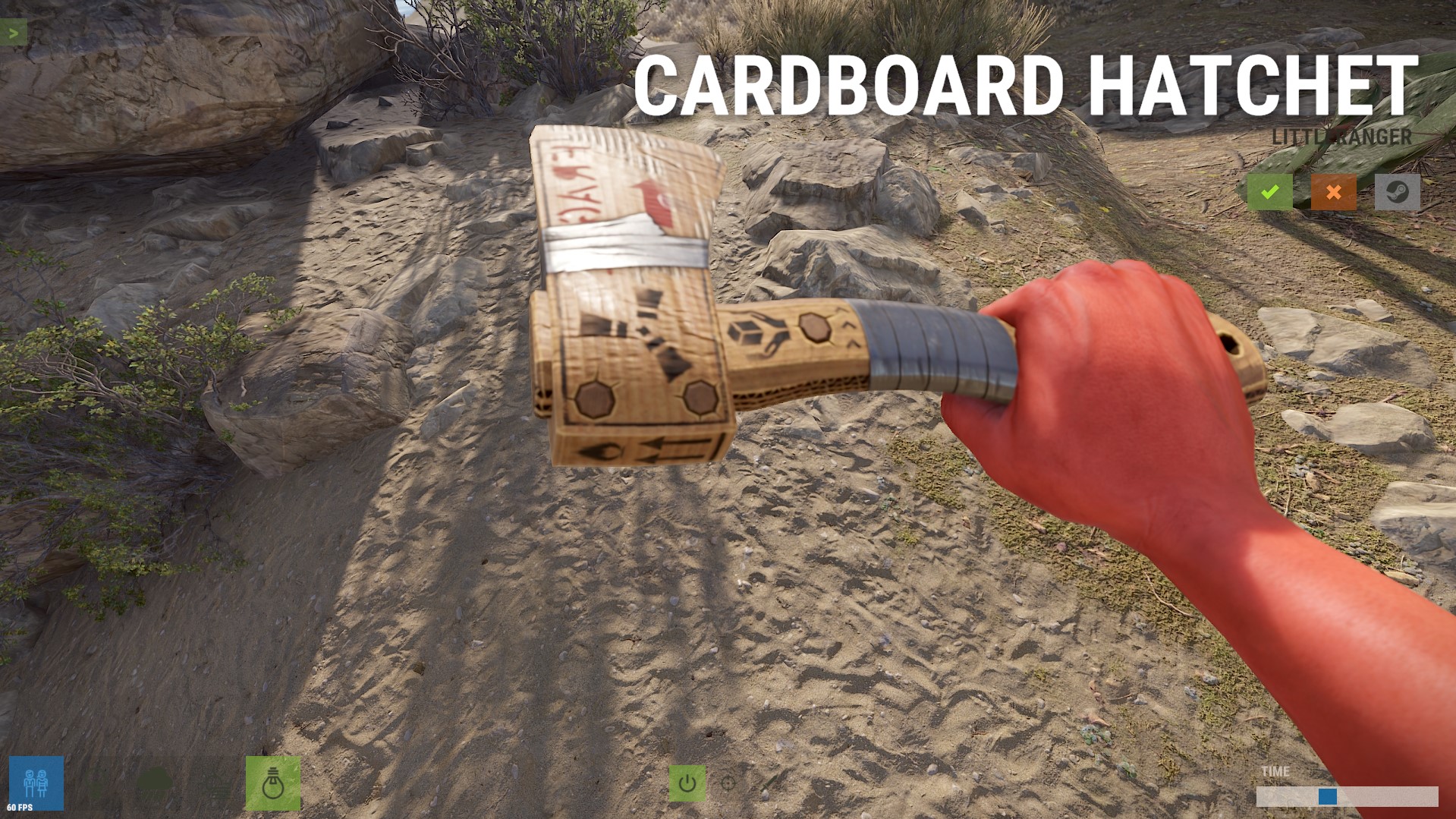 Cardboard Hatchet