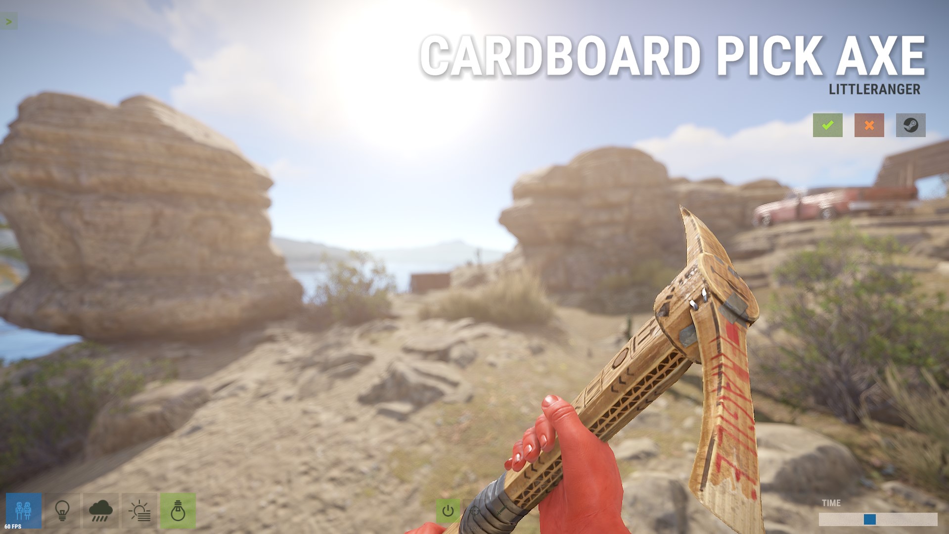 Cardboard Pickaxe