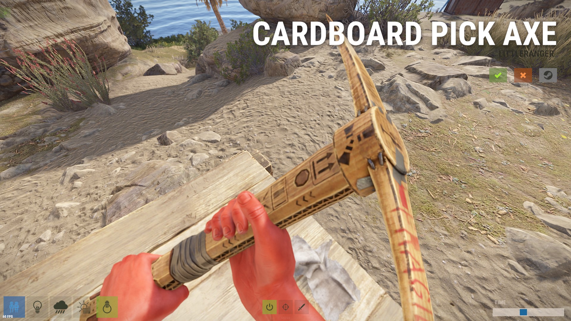 Cardboard Pickaxe