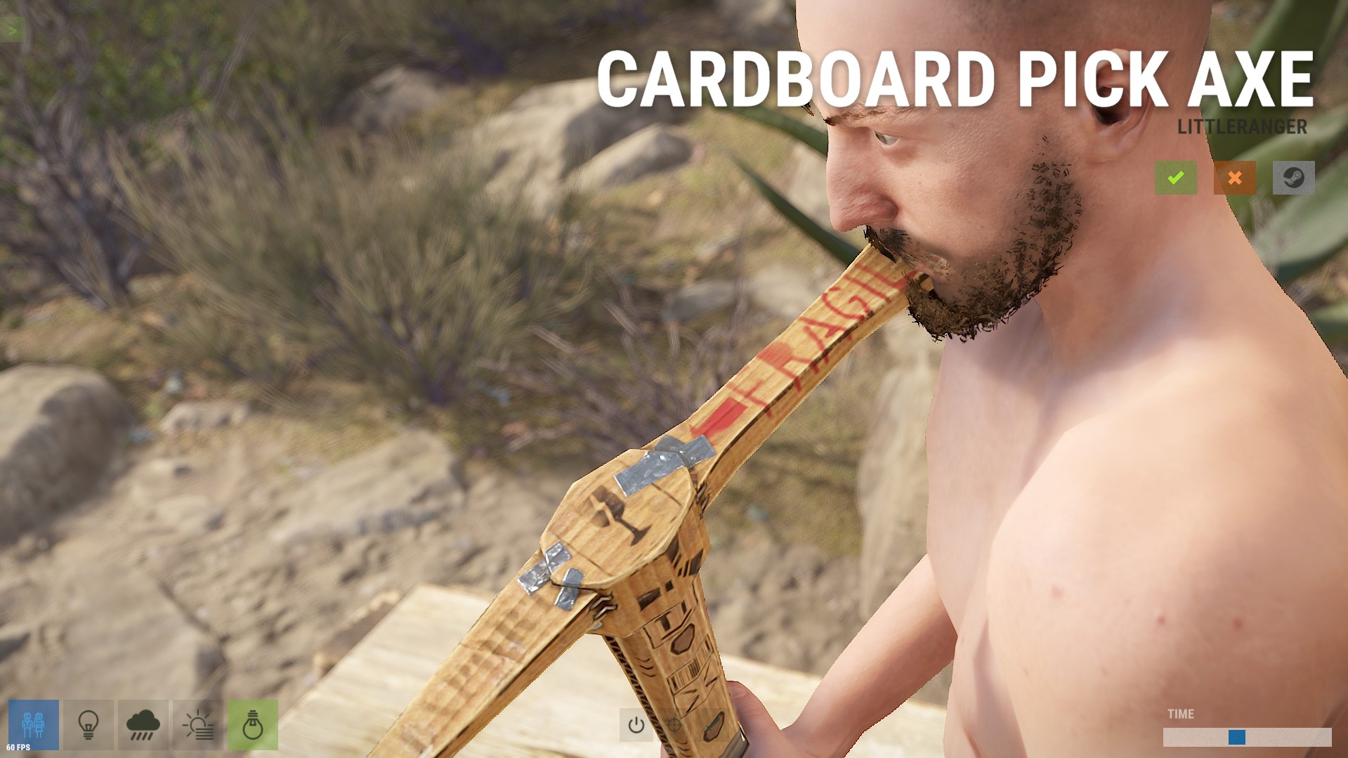 Cardboard Pickaxe